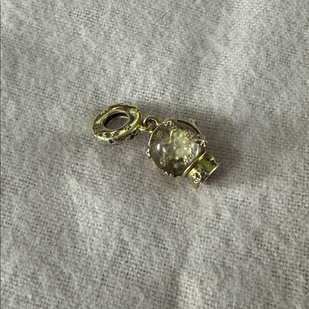 Pandora snow globe dangle charm